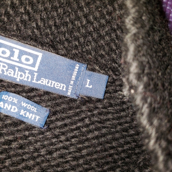 RL southwestern cowhican chunky cardigan L - Picture 5 of 10